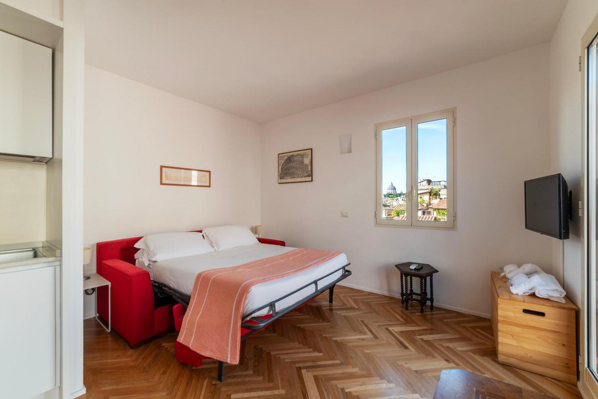 Apartment With Terrace In Via Del Pellegrino - Fromhometorome Luaran gambar